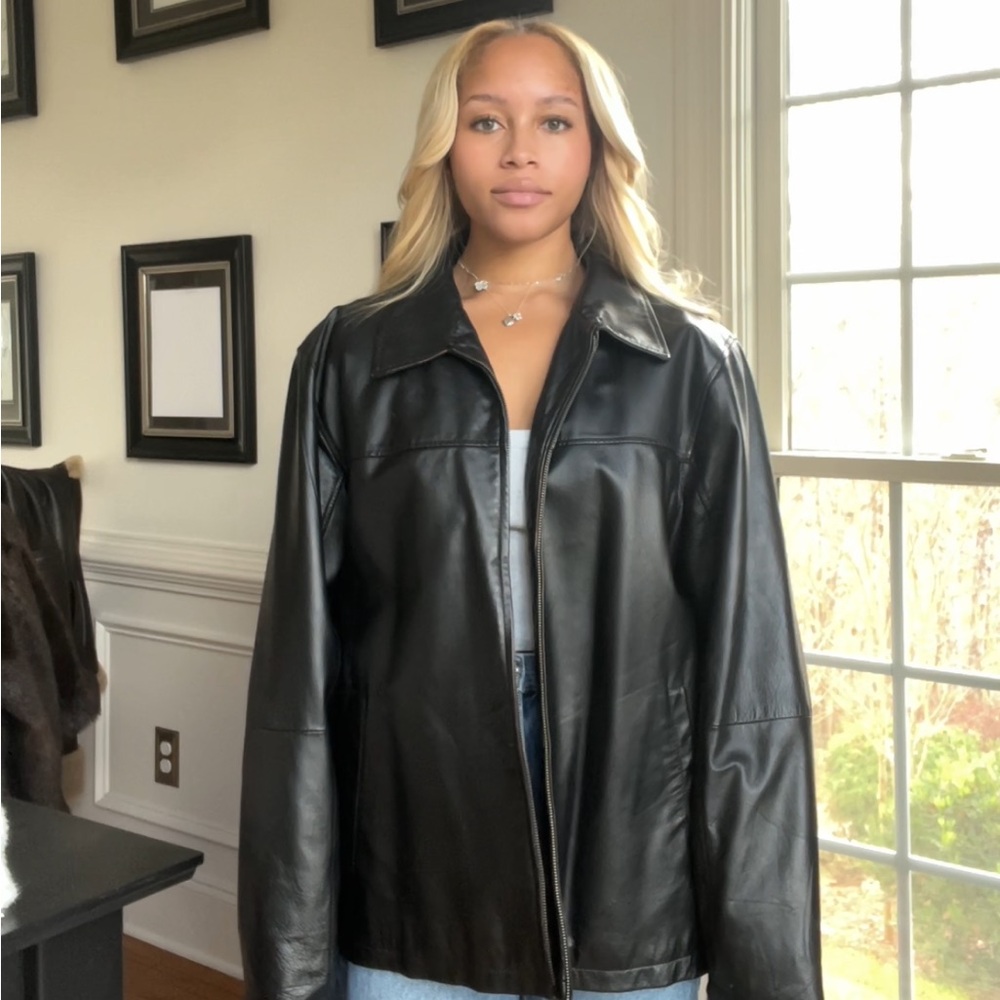 Architect Men’s Black Leather Jacket